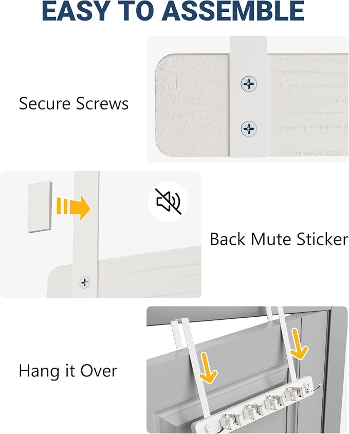 Lorbro Broom Holder Door Mount, Over the Door Broom and Mop Holder - Image 8