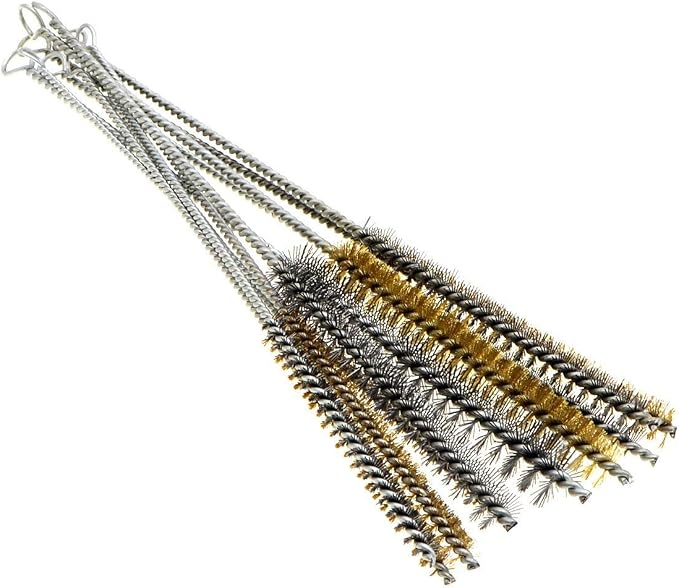 YXQ 12Pcs Tube Brush Kit Stainless Steel/Brass Round Wire Pipe Cleaner by YXQ