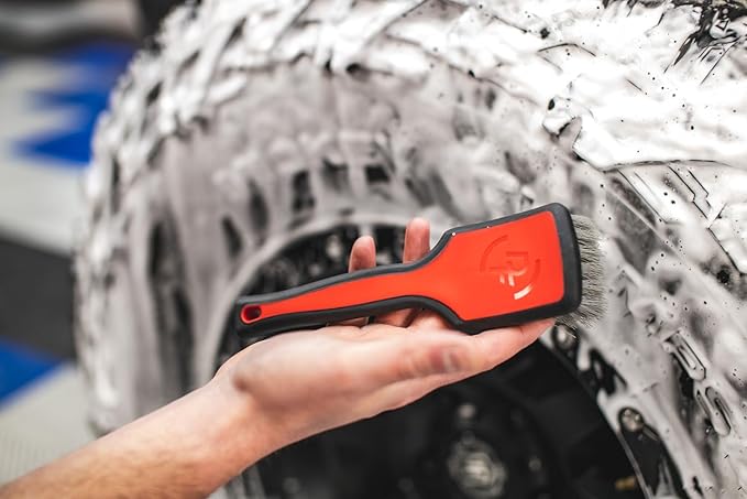 Detail Factory - ProGrip Tire Brush - Ergonomic ProGrip Handle, Stiff Synthetic - Image 3