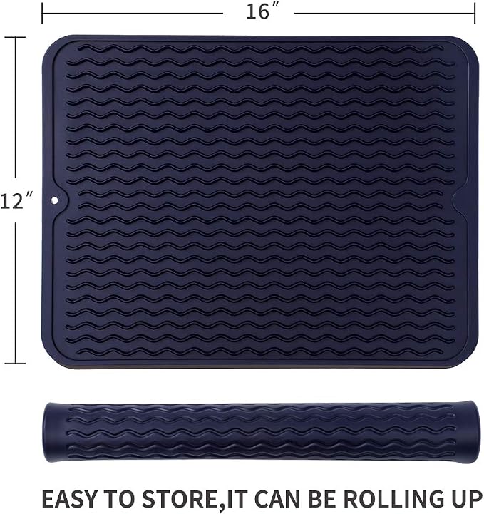 Silicone Dish Drying Mat for Multiple Usage, Easy clean, Eco-friendly, - Image 2