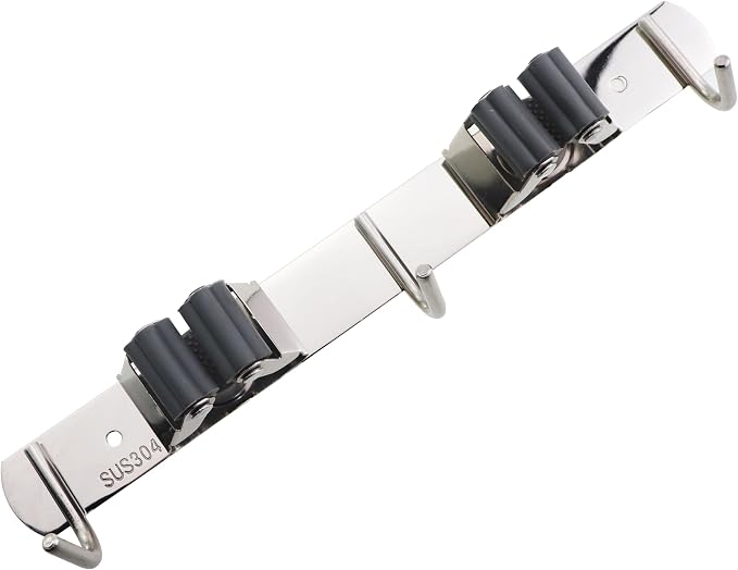 Stainless Steel Wall Mounted Mop Holder Multifunctional Mop Holder by Unknown