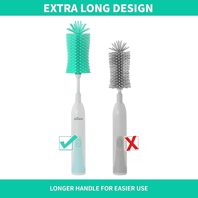 Electric Bottle Brush Cleaner, Portable Electric Baby Bottle Brush Cleaner - Image 2