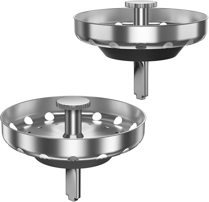 Kitchen Sink Strainer Basket, Stainless Steel, 3-1/2 Inch Drain Stopper Combo by Unknown