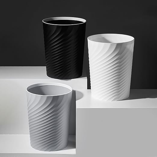 2 Pcak Small Bathroom Trash Can 1.8 Gallon Waste Basket Garbage Can - Image 2