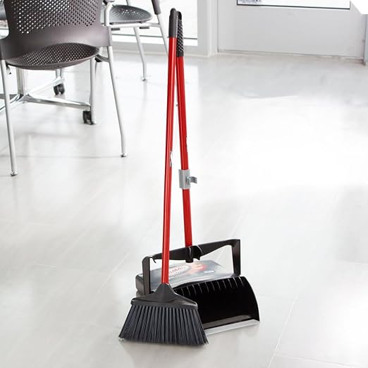Libman Commercial Deluxe Lobby Broom & Dust Pan | Case of 2 - Image 3
