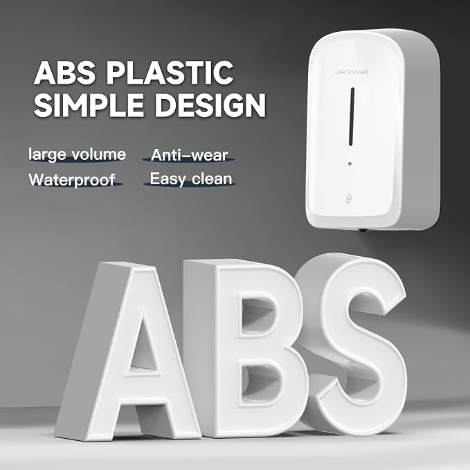JETWELL Automatic Touch-Less Wall Mount Hand Soap Dispenser Liquid Drop Battery - Image 2