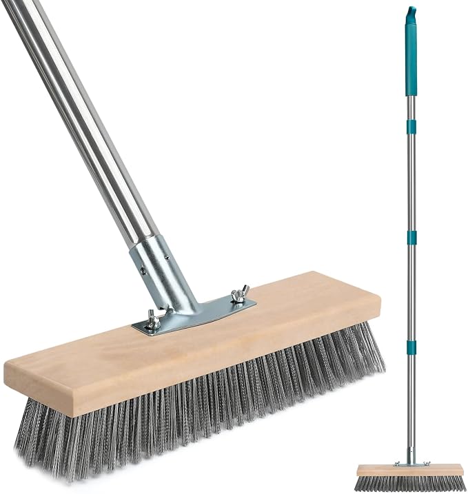 Stainless Steel Deck Scrub Brush by TrueYee