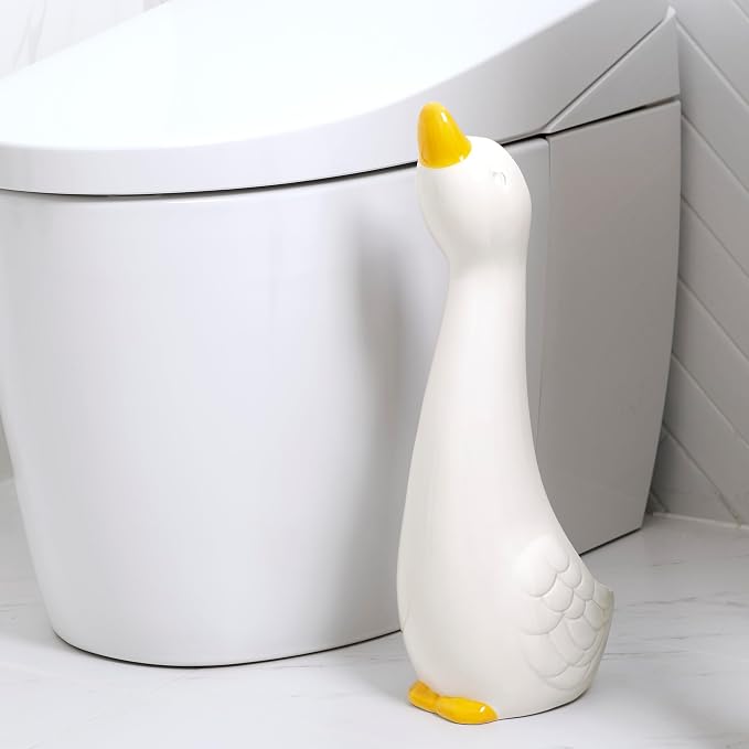 Duck Ceramic Toilet Brush Holder - Image 2