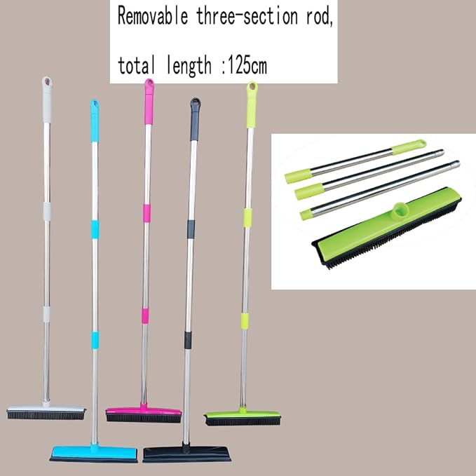 Pet Hair Rubber Broom, Rubber Broom - Image 8