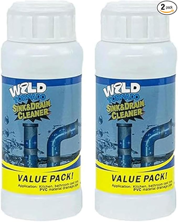 Wild Tornado Sink Drain Cleaner, Powerful Sink and Drain Cleaner Powder by Unknown