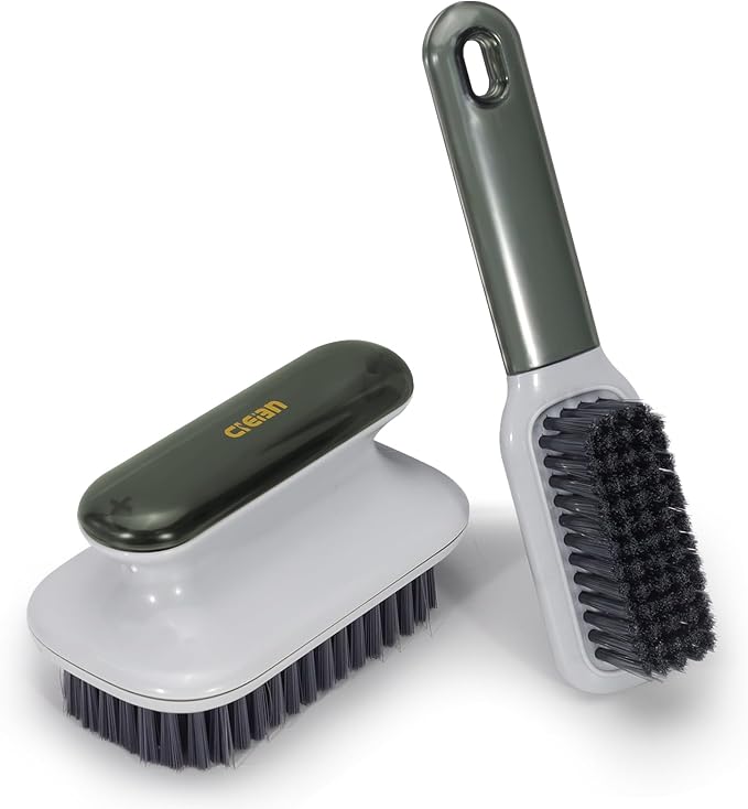 2Pcs Laundry Brush for Stains on Clothes, Household Scrub Brush, Soft Bristle by LELE+LIFE