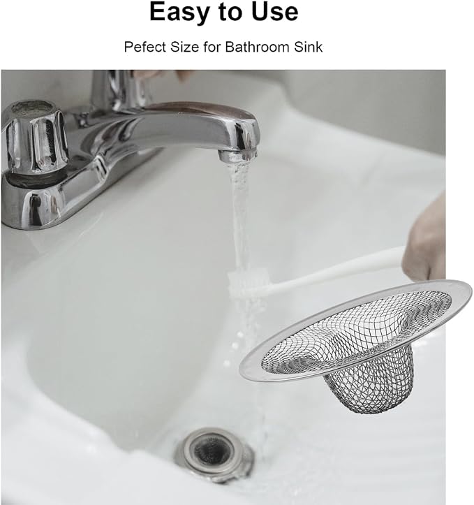 6-Pack Bathroom Mesh Sink Drain Strainer - Image 5