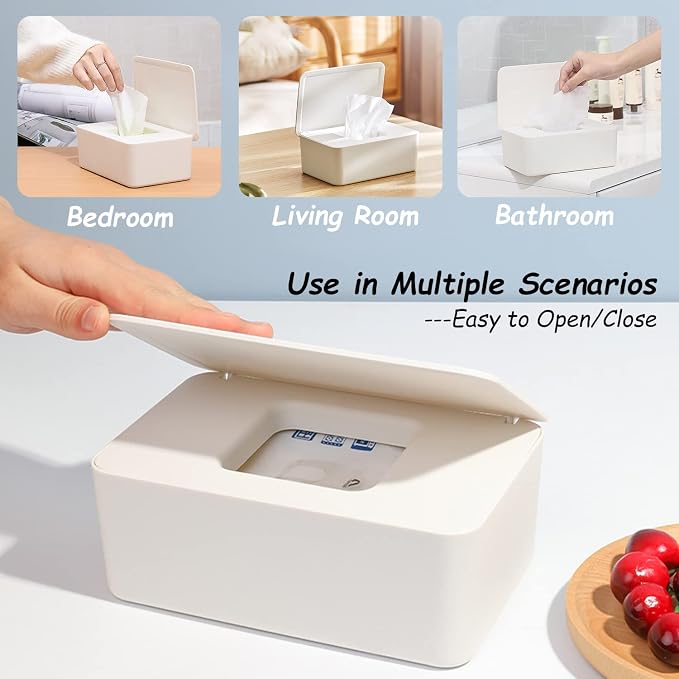 Wipes Dispenser, Wipe Holder for Baby & Adult, Seposeve Refillable Wipe - Image 2