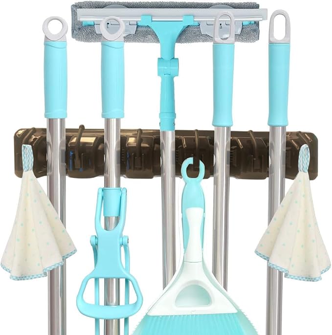 C-CHAIN Mop and Broom Holder, 5 Position by C-CHAIN