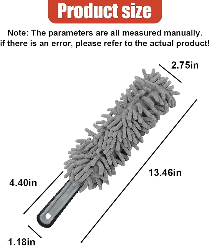 Car Interior Duster, No Scratch Microfiber Cleaning Brush - Image 2
