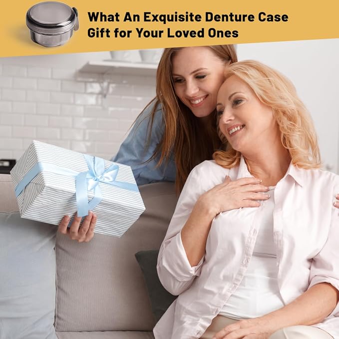 Leak Proof Purple Denture Cups for Soaking Dentures, Partial Denture Bath Case - Image 7