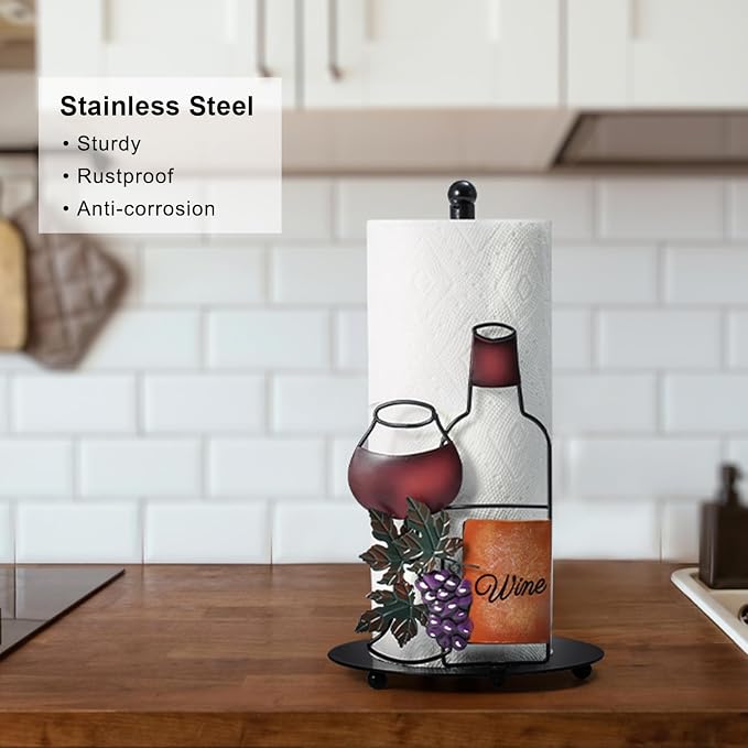 Wine Paper Towel Holder Countertop - Image 4