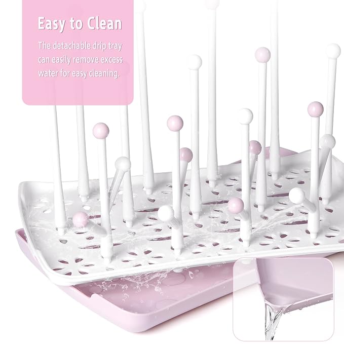 Termichy Baby Bottle Drying Rack, Large Capacity Baby Bottle Rack - Image 6