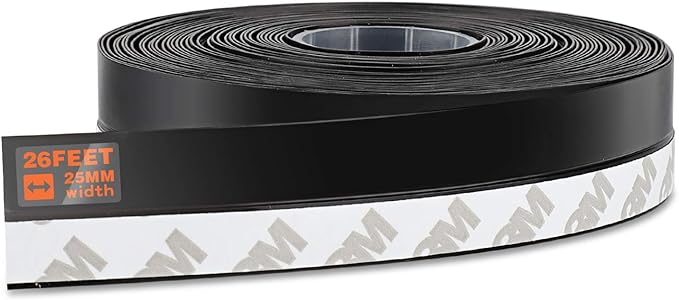26 Feet Silicone Seal Strip, Weather Stripping Seal Tape by MIKOSI