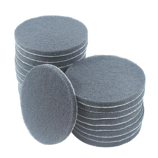 5 Inch 800 Grit Drill Brush Scrubber Scouring Pads, Random Orbital Sander by JUNLIXN