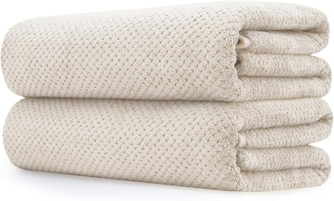 Extra Large Bath Towel Set of 2, Oversized Bath Sheet Super Soft Highly by BESTCHOICEFORYOU%EF%BC%81