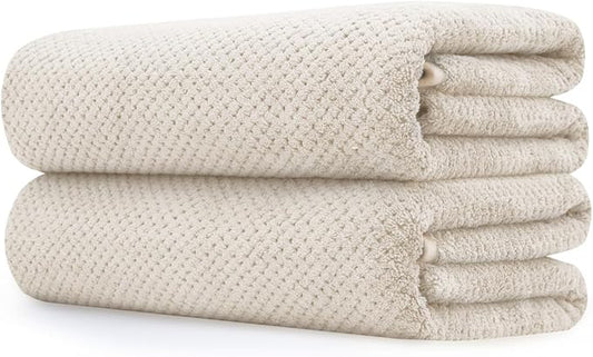 Extra Large Bath Towel Set of 2, Oversized Bath Sheet Super Soft Highly by BESTCHOICEFORYOU%EF%BC%81