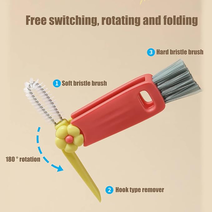3 in 1 Cup Lid Cleaning Brush - Image 3