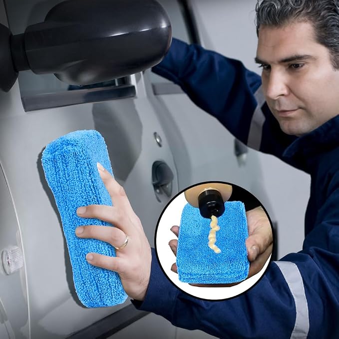 HOMEXCEL Microfiber Applicator Pads, Scratch-Free Car Wash Sponge - Image 6