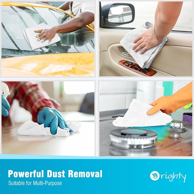 Orighty White Microfiber Cleaning Cloth, Microfiber Towels - Image 6