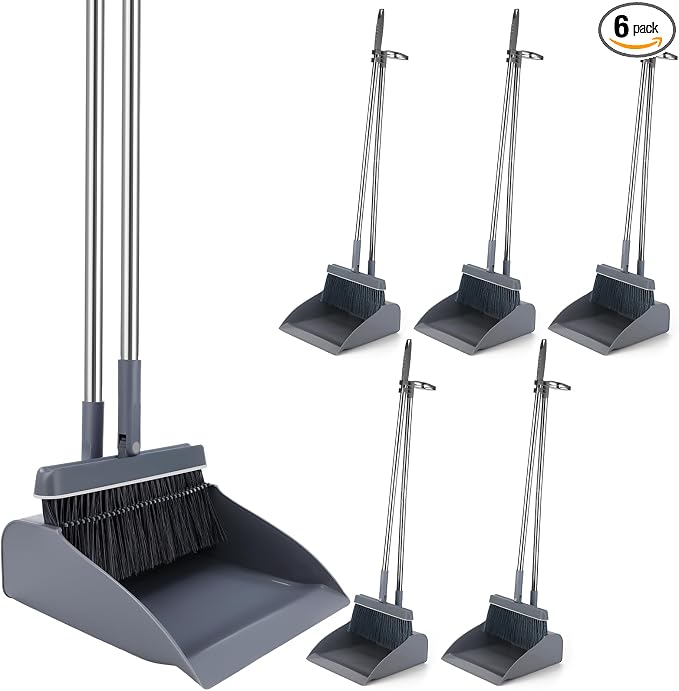 Nosiny 6 Broom and Dustpan Set by Nosiny