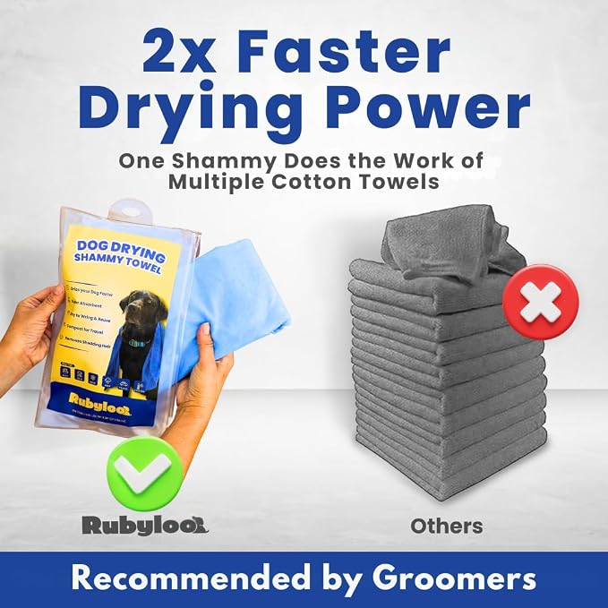 rubyloo Shammy Dog Towels for Drying Dogs Large - Image 2
