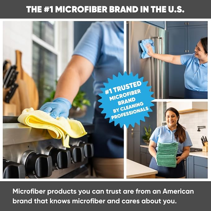 Dailies Microfiber Cleaning Cloths | 15-Pack 12"x10" | Fits TowelNest Dispenser - Image 6