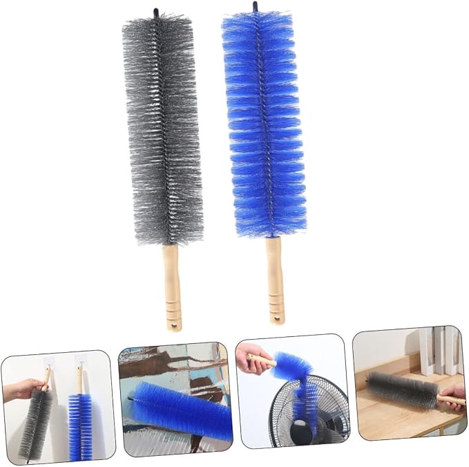 Ciieeo 2pcs Portable Fan Cleaning Brush Handle Bendable Dust Brush - Image 7
