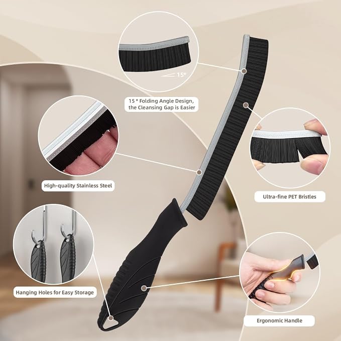 SXhyf Hard Bristle Crevice Cleaning Brush - Image 4