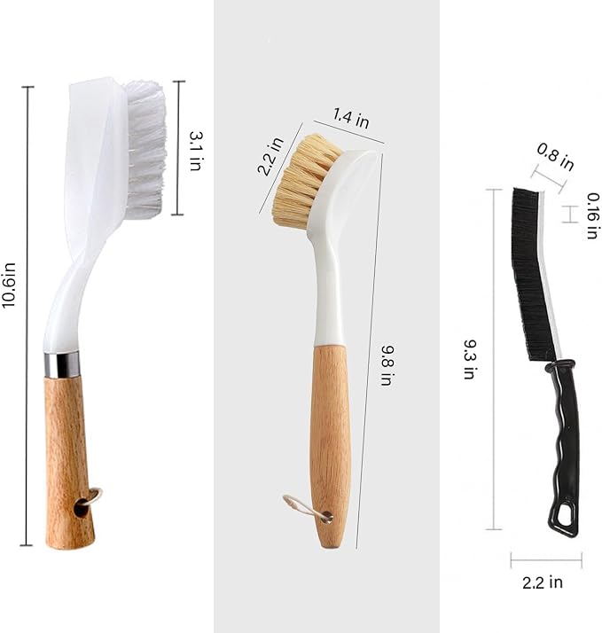 Kitchen Brush Set for Cleaning Dish, Sink and Stove, Great Cleaning Tools for - Image 6