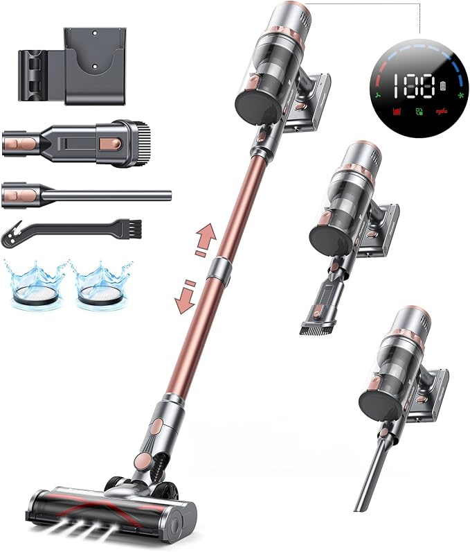 Cordless Vacuum Cleaner Handheld Vacuums 500W/45Kpa Lightweight Stick Vacuums by Unknown