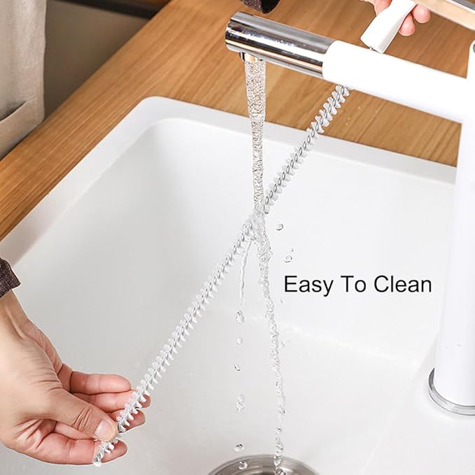Flexible Drain Cleaner Brush, Bendable Shower Sink Long Pipe Cleaners Hair Clog - Image 7