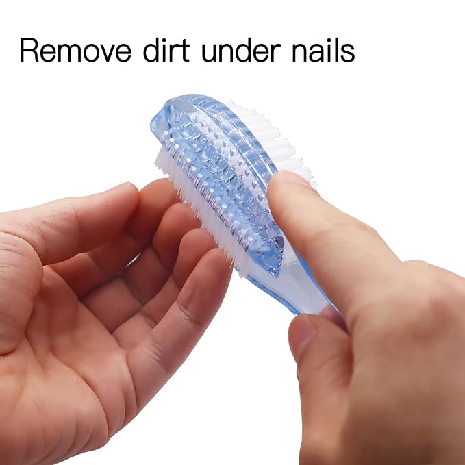 Handle Grip Nail Brush Two Sided Hand Fingernail Cleaning Brush Foot Scrub - Image 3