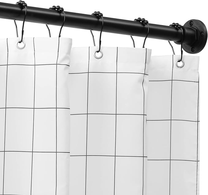 BRIOFOX Industrial Shower Curtain Rod - Image 8