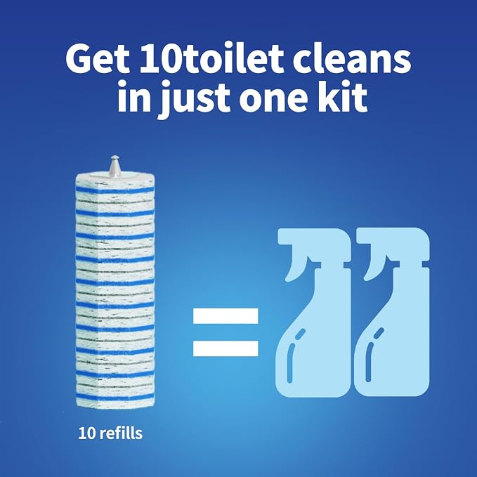 60pc Refills Disposable Toilet mats Brush Cleaning System, Toilet Cleaning Brush - Image 5