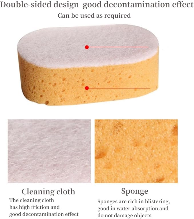 5 Pack Clean Sponges, High Density Large Sponge Wipers, Strong Scrubbing Ability - Image 7
