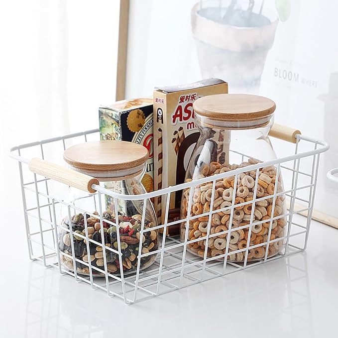 LeleCAT white wire baskets for organizing - Image 9
