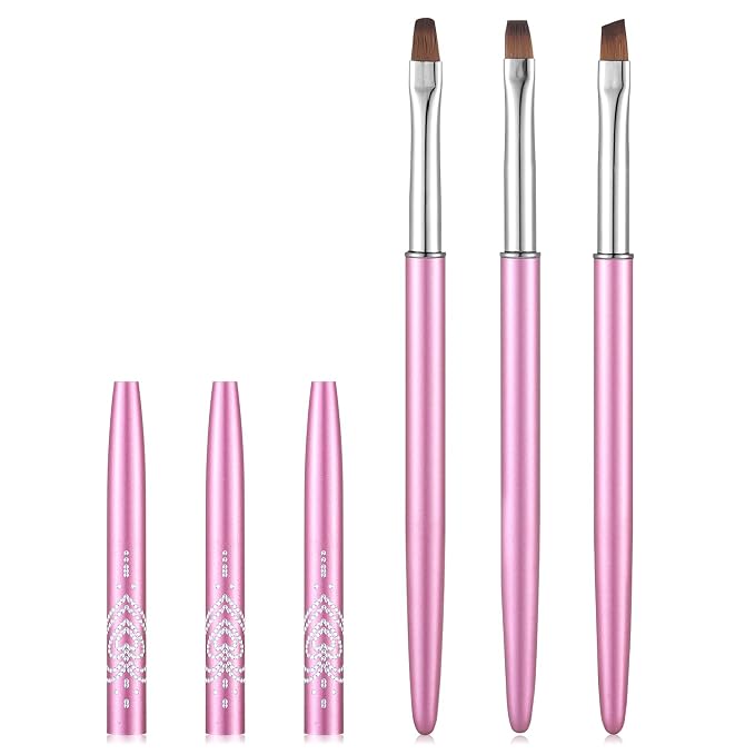 Metal Purple Nail Art Clean Up Brushes by INENK