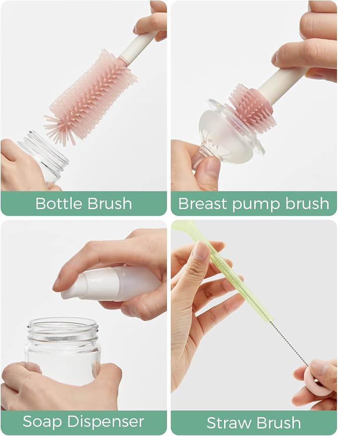 Momcozy Baby Bottle Brush Set, Cleaner Kit - Image 3