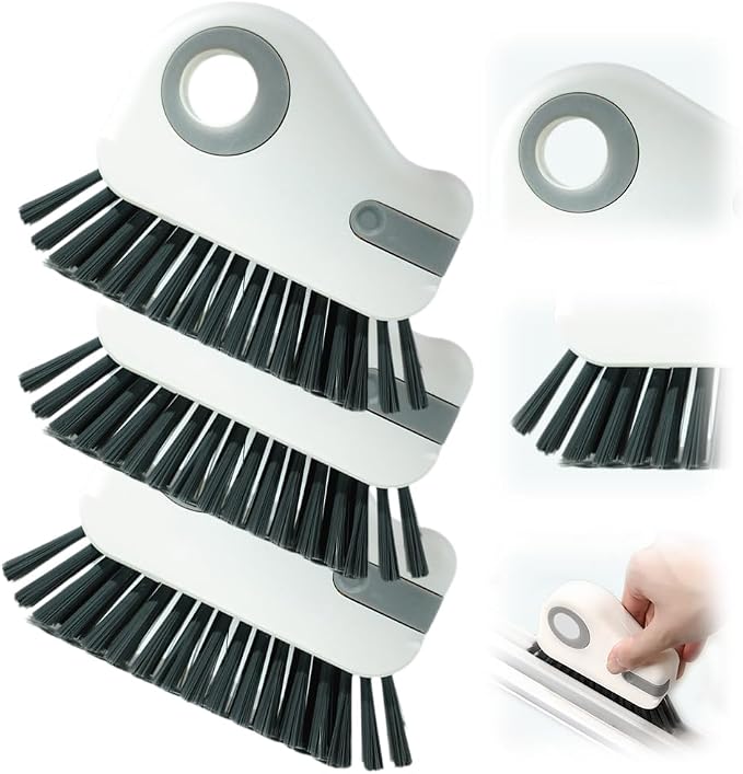 2 in 1 Groove Cleaning Brush Window Track Cleaning Tools, Hard Bristle Crevice by SENOY