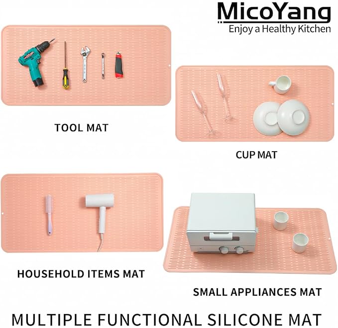 Silicone Dish Drying Mat for Multiple Usage, Easy clean, Eco-friendly, - Image 4