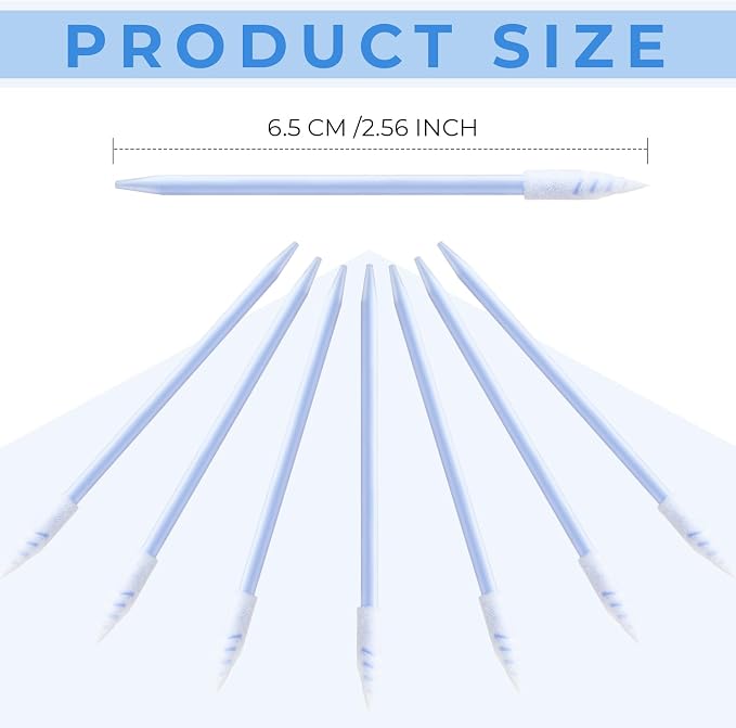 Chinco 200 Pieces Cleaning Swab Sticks Sponge Foam Tip Swabs - Image 3
