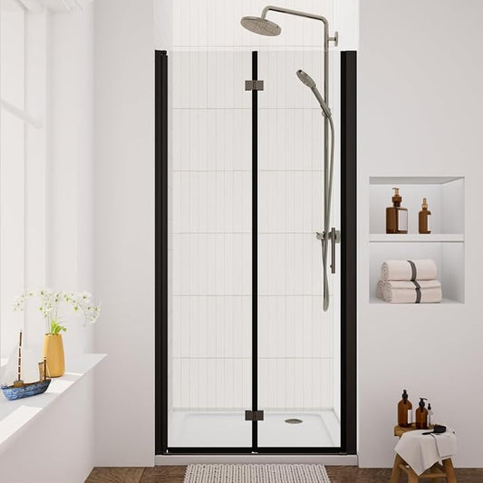 Bifold Shower Door, Royal Guard 36" W X 72" H Frameless Glass Shower Door by RoyalGuard
