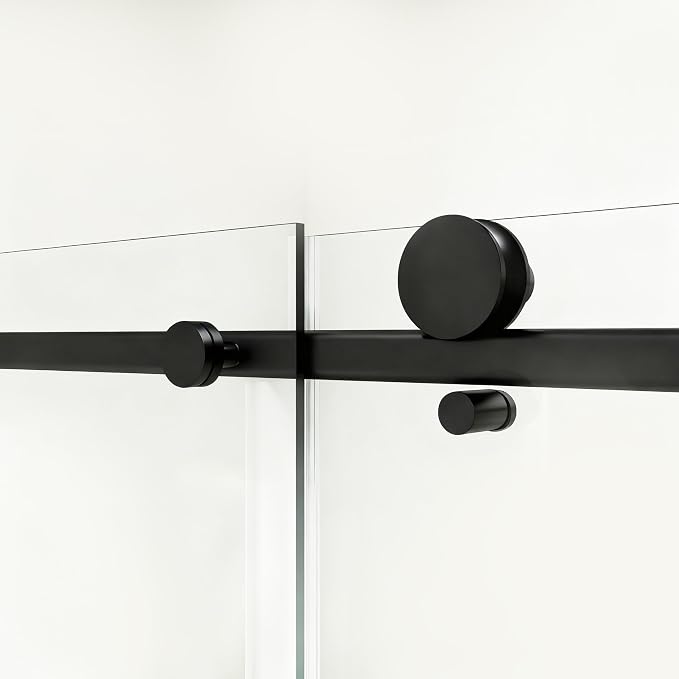 Abruzzo 76" Tall Frameless Single Sliding Shower Door - Image 9