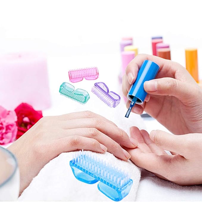 6 Pack Handle Grip Nail Cleaning Brush, Fingernail Brush Cleaner Scrub Brush Kit - Image 4